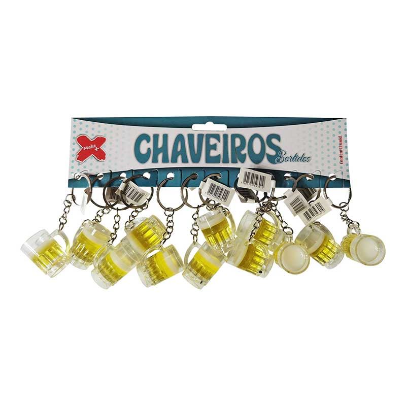 Chaveiro Chopp 3,5cm Cristal - UNIDADE
