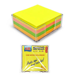 ADESIVO P.RECADO 76X76MM C.SUPORT C.320 FLS KZ2025