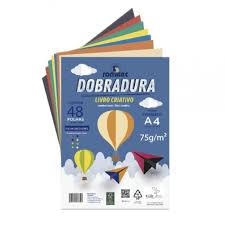 LIVRO ATIV. CRIATIVO DOBRADURA 75GSM C/ 48FLS