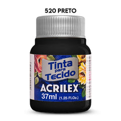 TINTA TECIDO FOSCA/37ML PRETO (1/12)