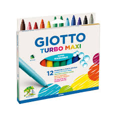 Hidrocor Giotto Turbo Maxi – Estojo 12 cores