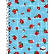 Caderno Universitário Pepper Feminino 20 Matérias 320 Folhas (7891027236588)