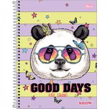 Caderno Universitário Show Feminino 10 Matérias 160 Folhas (7891027351786)
