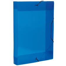 pasta pp aba elástico ofício (azul)